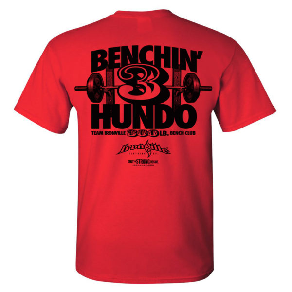 300 Bench Press Club T Shirt Red