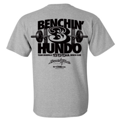 300 Bench Press Club T Shirt Sport Gray