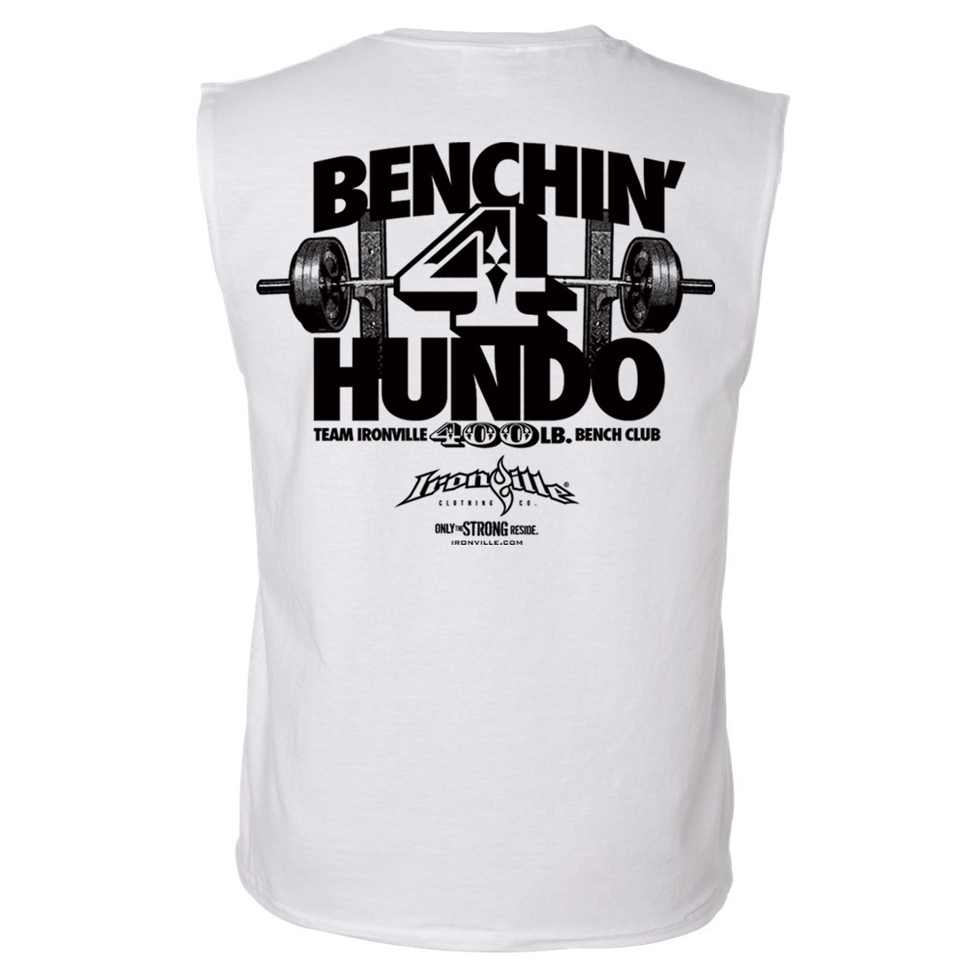 günstigster Preis 400 Pound Bench Press T-Shirt Club | Sleeveless Ironville | Clothing