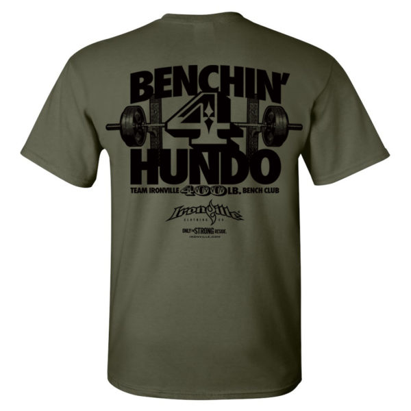 400 Bench Press Club T Shirt Military Green