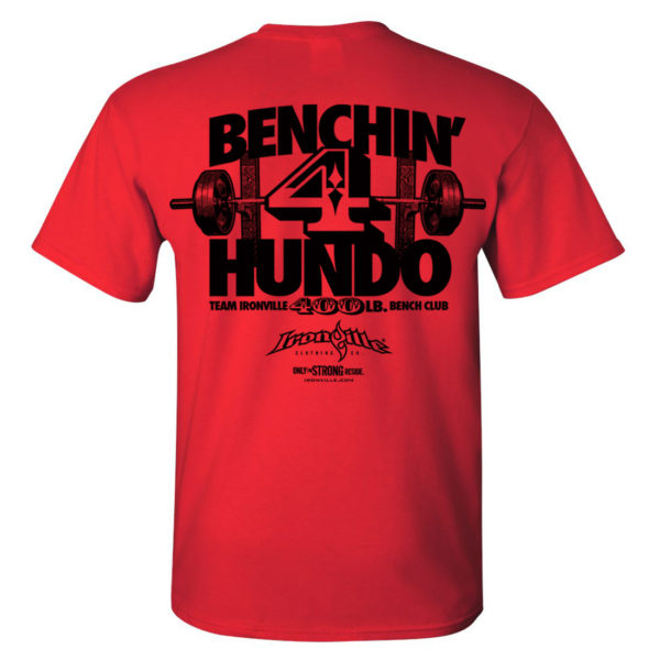 400 Bench Press Club T Shirt Red