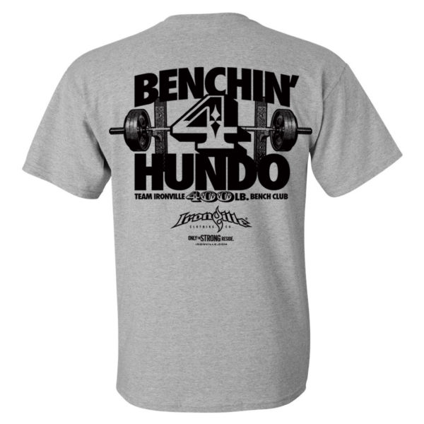 400 Bench Press Club T Shirt Sport Gray