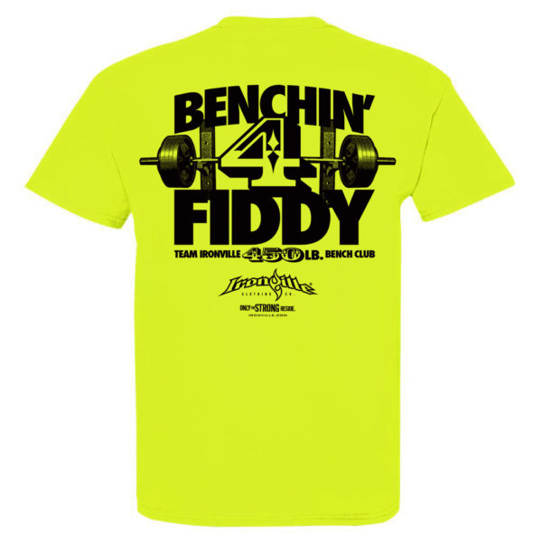 450 Bench Press Club T Shirt Neon Yellow