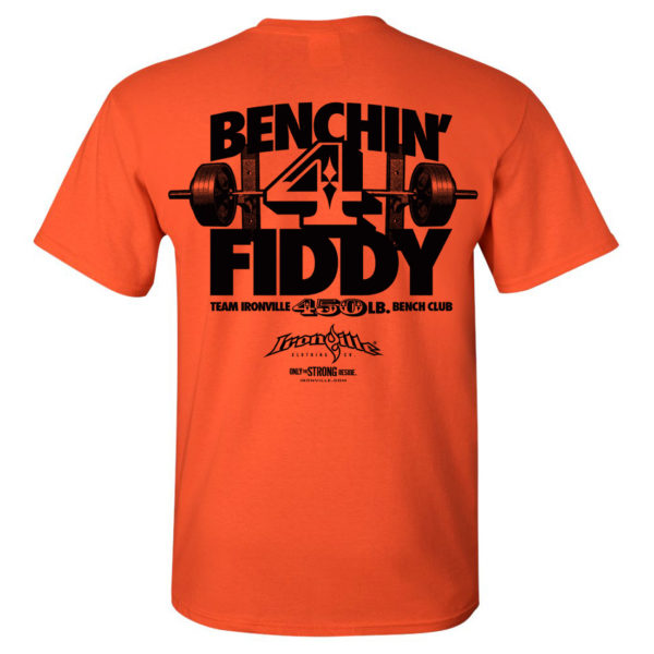 450 Bench Press Club T Shirt Orange
