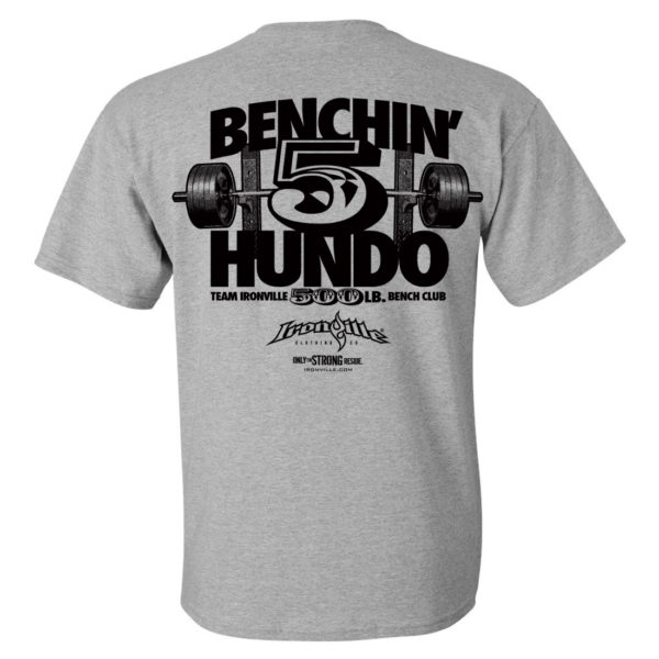 500 Bench Press Club T Shirt Sport Gray