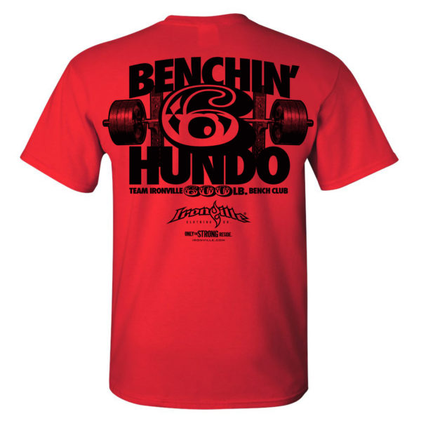 600 Bench Press Club T Shirt Red