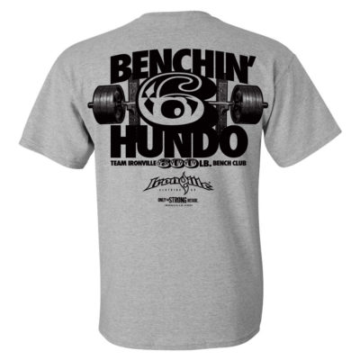 600 Bench Press Club T Shirt Sport Gray