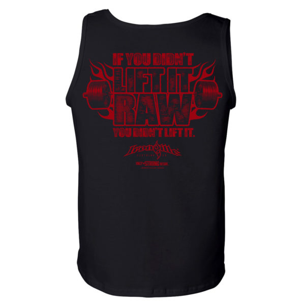 If You Didnt Lift It Raw You Didnt Lift It Powerlifting Gym Tank Top Black