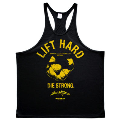 Lift Hard Die Strong Bodybuilding Stringer Tank Top Black