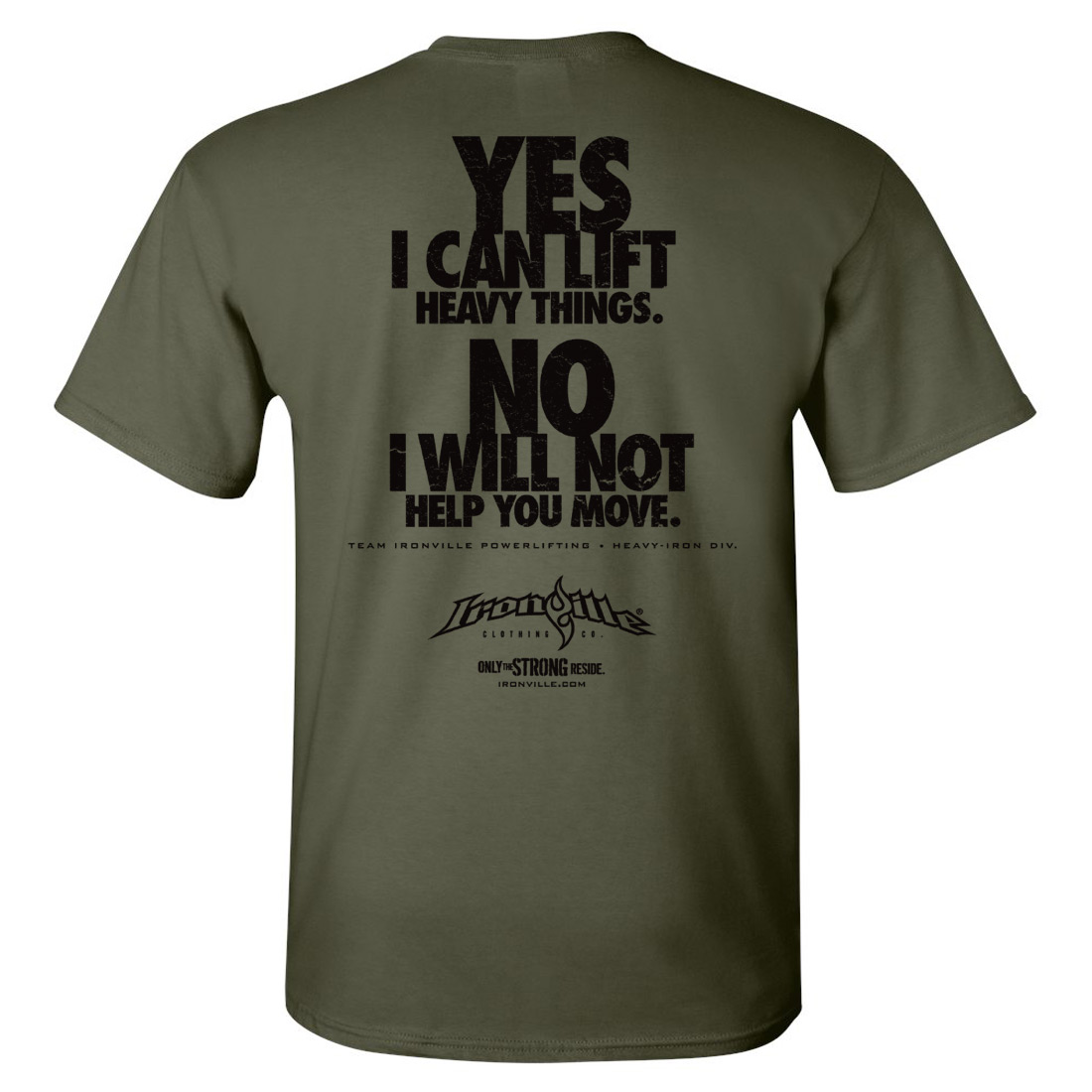 Yes No | Powerlifting T-Shirt | Ironville Clothing