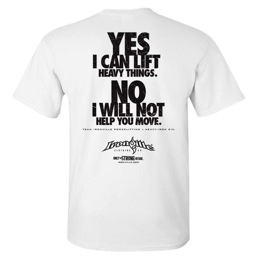 Yes No | Powerlifting T-Shirt | Ironville Clothing