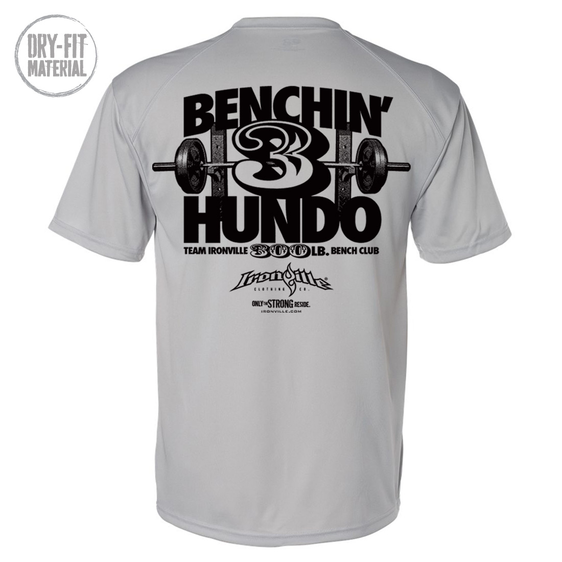 300 Pound Bench Press Club | Dri-Fit T-Shirt | Ironville Clothing