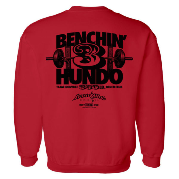 300 Bench Press Club Sweatshirt Red