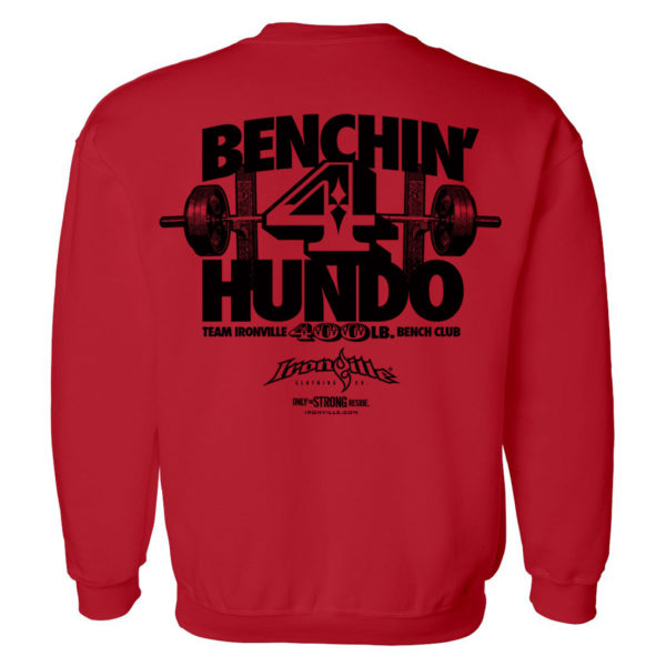400 Bench Press Club Sweatshirt Red