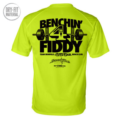 450 Bench Press Club Dri Fit T Shirt Neon Yellow
