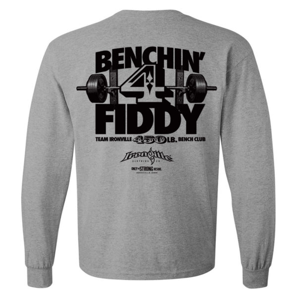 450 Bench Press Club Long Sleeve T Shirt Sport Gray