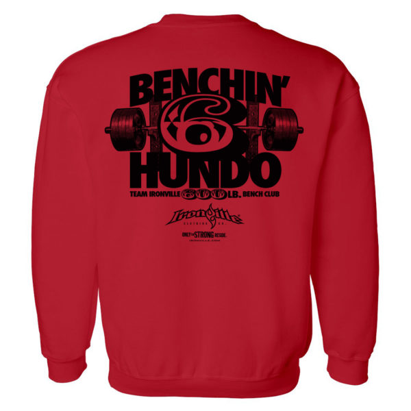 600 Bench Press Club Sweatshirt Red