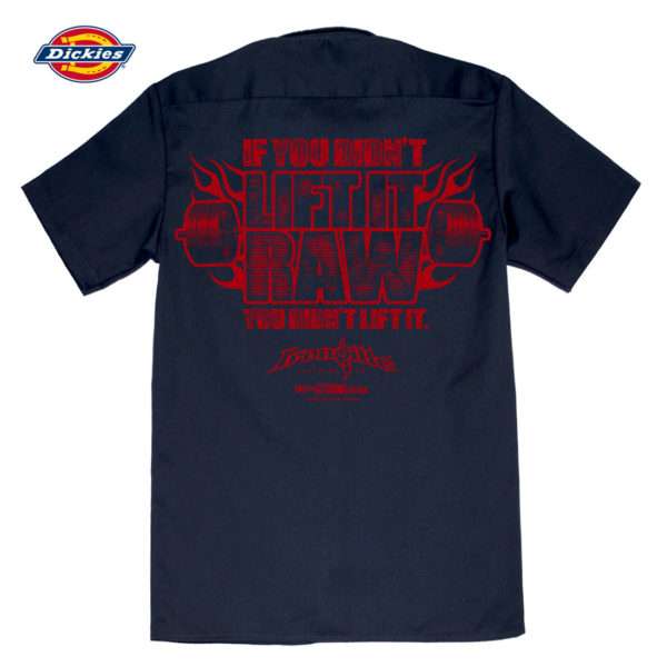 If You Didnt Lift It Raw You Didnt Lift It Casual Button Down Powerlifter Shop Shirt Navy Blue