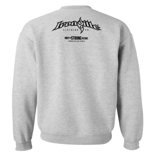 Ironville Weightlifting Sweatshirt Back Sport Gray
