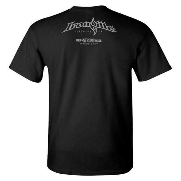 Ironville Weightlifting T Shirt Back Black