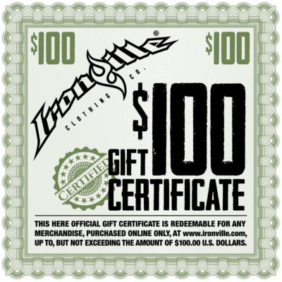 Powerlifting Gym Clothes Holiday Gift Certificate 100