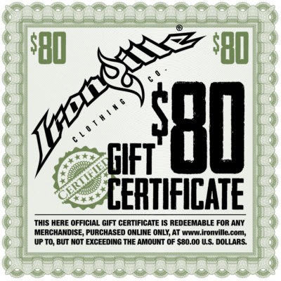 Powerlifting Gym Clothing Holiday Gift Certificate 80