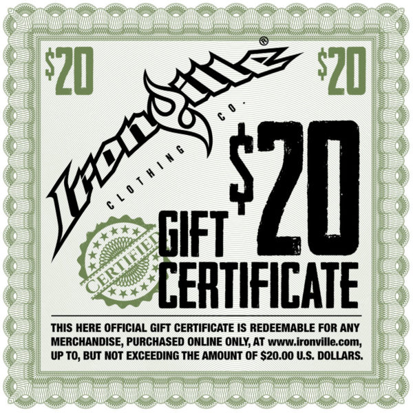 Weightlifting Gym Clothing Holiday Gift Certificate 20