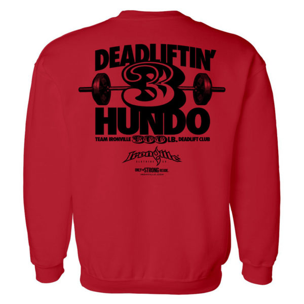 300 Deadlift Club Sweatshirt Red