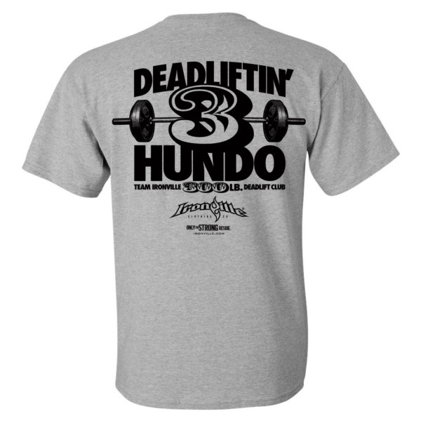 300 Deadlift Club T Shirt Sport Gray