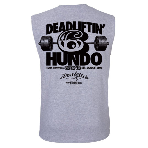 600 Deadlift Club Sleeveless T Shirt Sport Gray