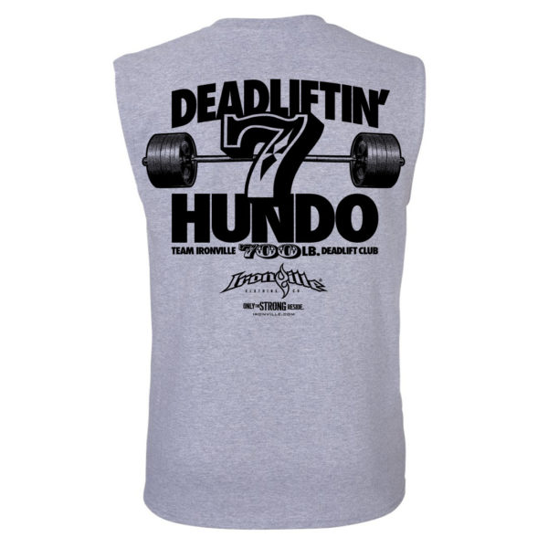 700 Deadlift Club Sleeveless T Shirt Sport Gray