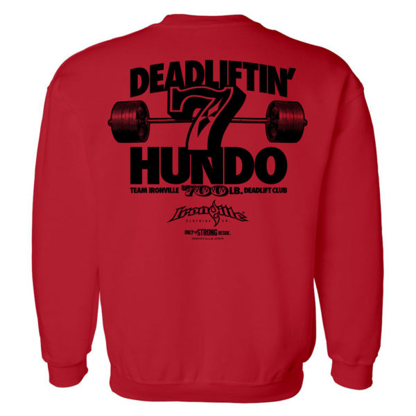 700 Deadlift Club Sweatshirt Red