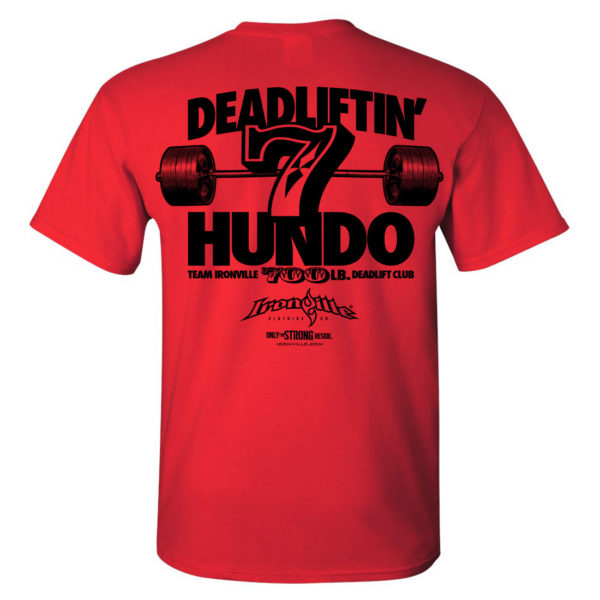 700 Deadlift Club T Shirt Red