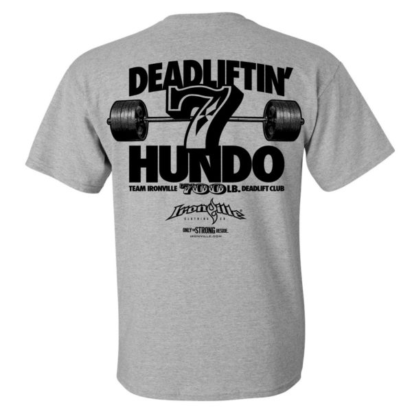 700 Deadlift Club T Shirt Sport Gray
