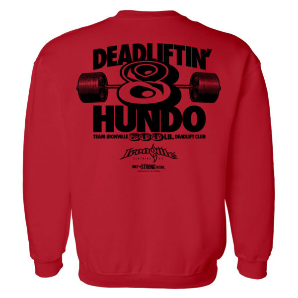800 Deadlift Club Sweatshirt Red