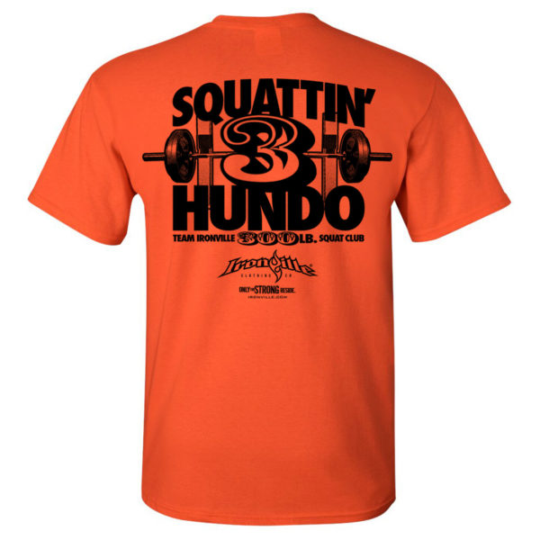 300 Squat Club T Shirt Orange