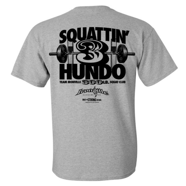 300 Squat Club T Shirt Sport Gray