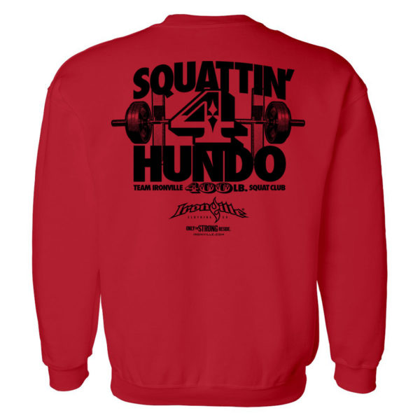400 Squat Club Sweatshirt Red
