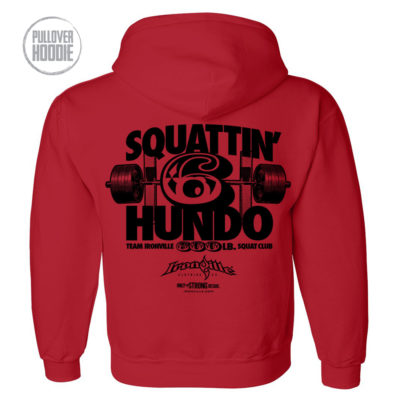600 Squat Club Hoodie Red