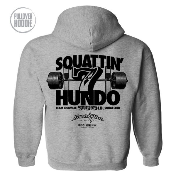 700 Squat Club Hoodie Sport Gray
