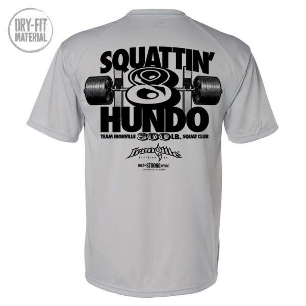800 Squat Club Dri Fit T Shirt Gray