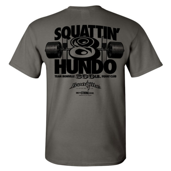 800 Squat Club T Shirt Charcoal Gray