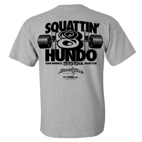 800 Squat Club T Shirt Sport Gray