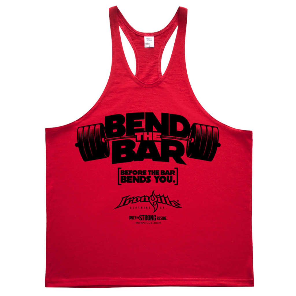 Bend The Bar | Weightlifting Stringer Tank Top | Ironville Clothing