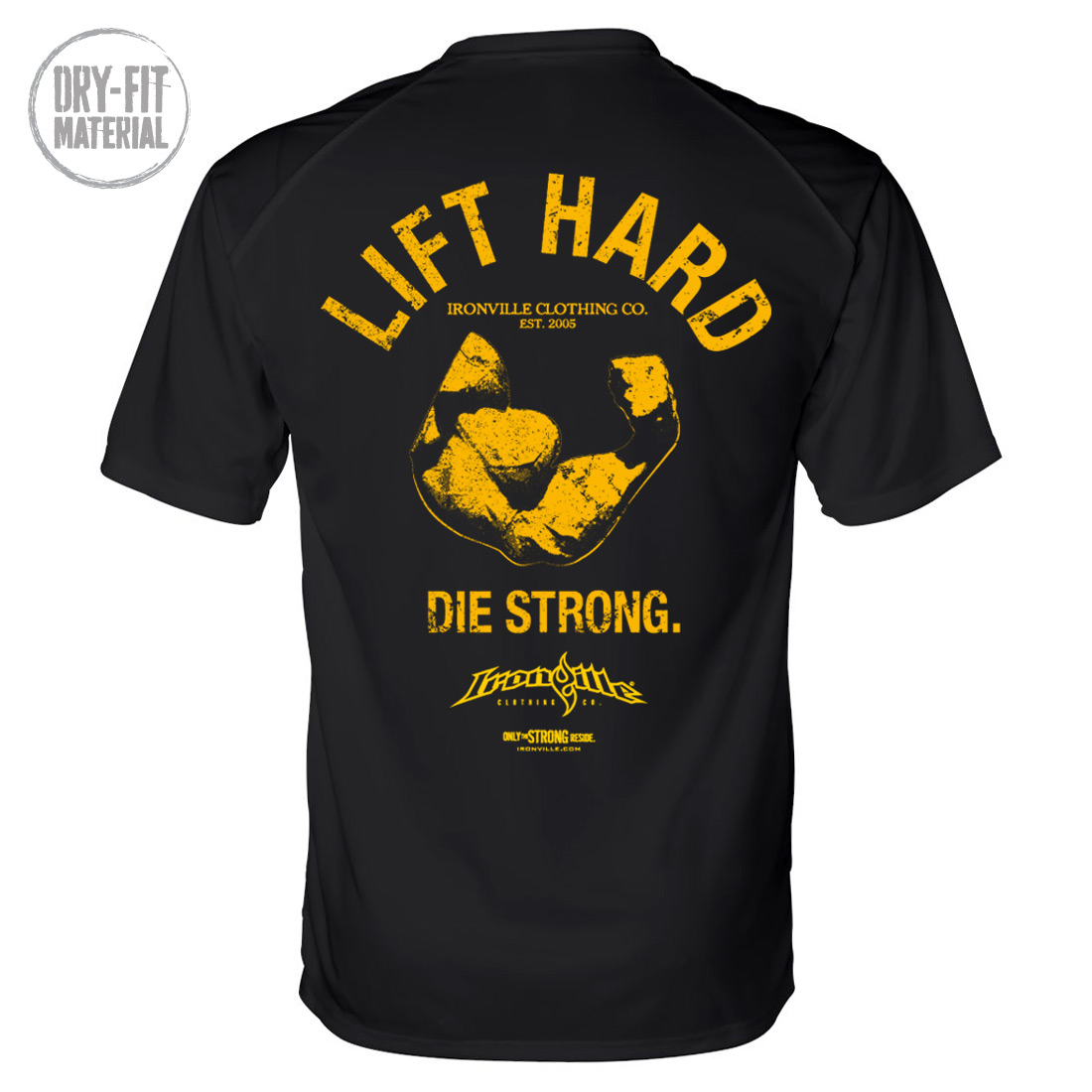 Diplomati Søgemaskine optimering Forkortelse Lift Hard | Bodybuilding Dri-Fit T-Shirt | Ironville Clothing