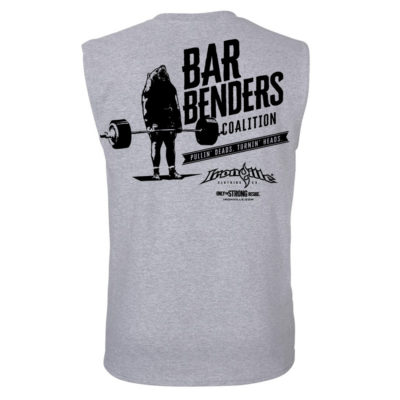 Bar Benders Coalition Pullin Deads Turnin Heads Powerlifting Sleeveless T Shirt Sport Gray