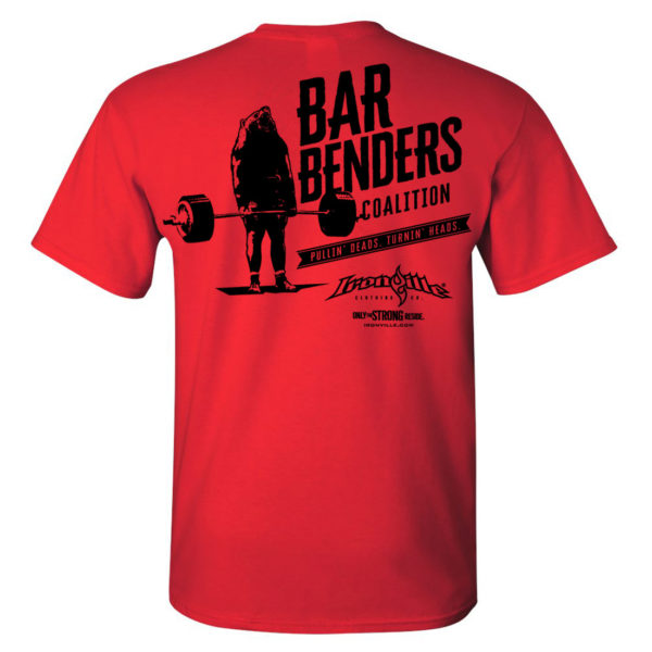 Bar Benders Coalition Pullin Deads Turnin Heads Powerlifting T Shirt Red