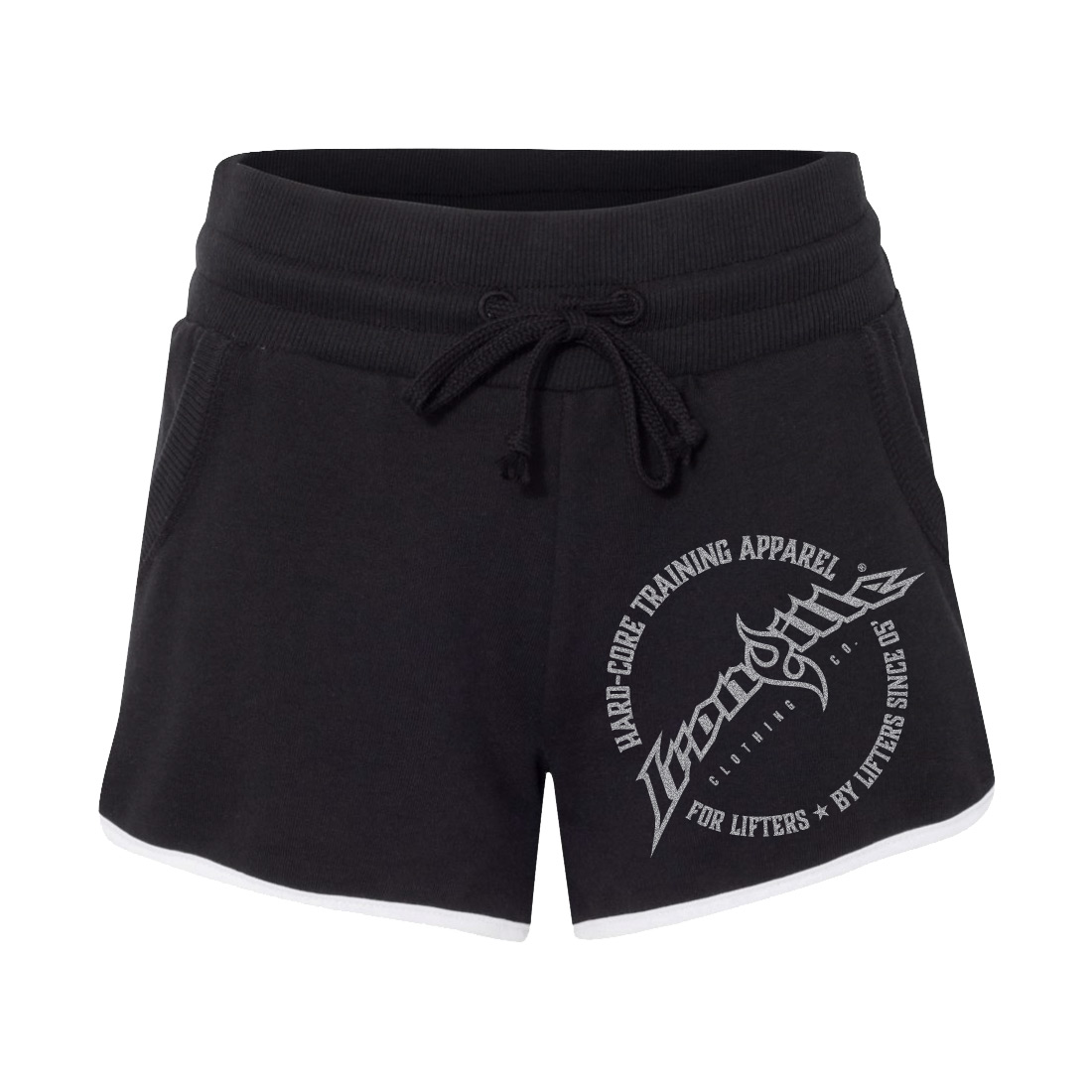 https://www.ironville.com/wp-content/uploads/2017/05/ironville-womens-weightlifting-pocket-gym-shorts-front-circle-logo-black.jpg