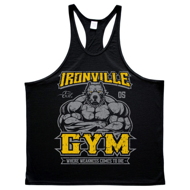 Ironville Gym Pitbull Bodybuilding Stringer Tank Top | Ironville Clothing