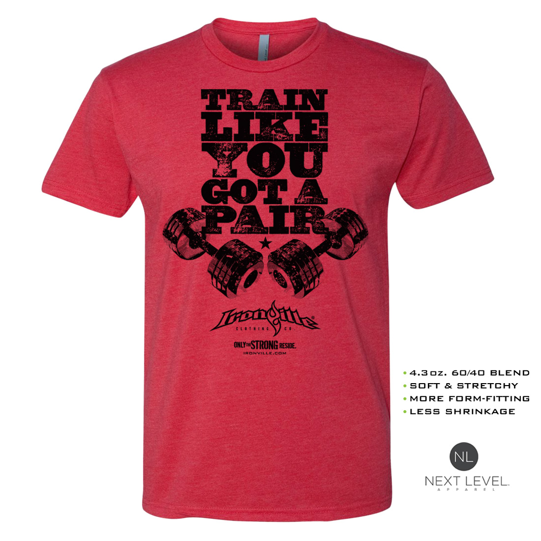 Train Like You A Pair Soft Blend Fitted T-Shirt | Ironville